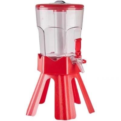 BARRAID HOEGAARDEN 3L Beer Tower/Dispenser/Decanter with Ice Tube &amp;amp;amp;amp;amp; LED Light (RED)