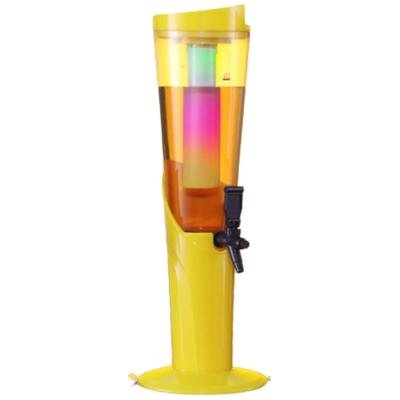 BARRAID 3L Draft Beer Tower with Sparkling Light Ice Tube, Drink/Beer/Liquor Beverage Dispenser, 3000ml (Green)